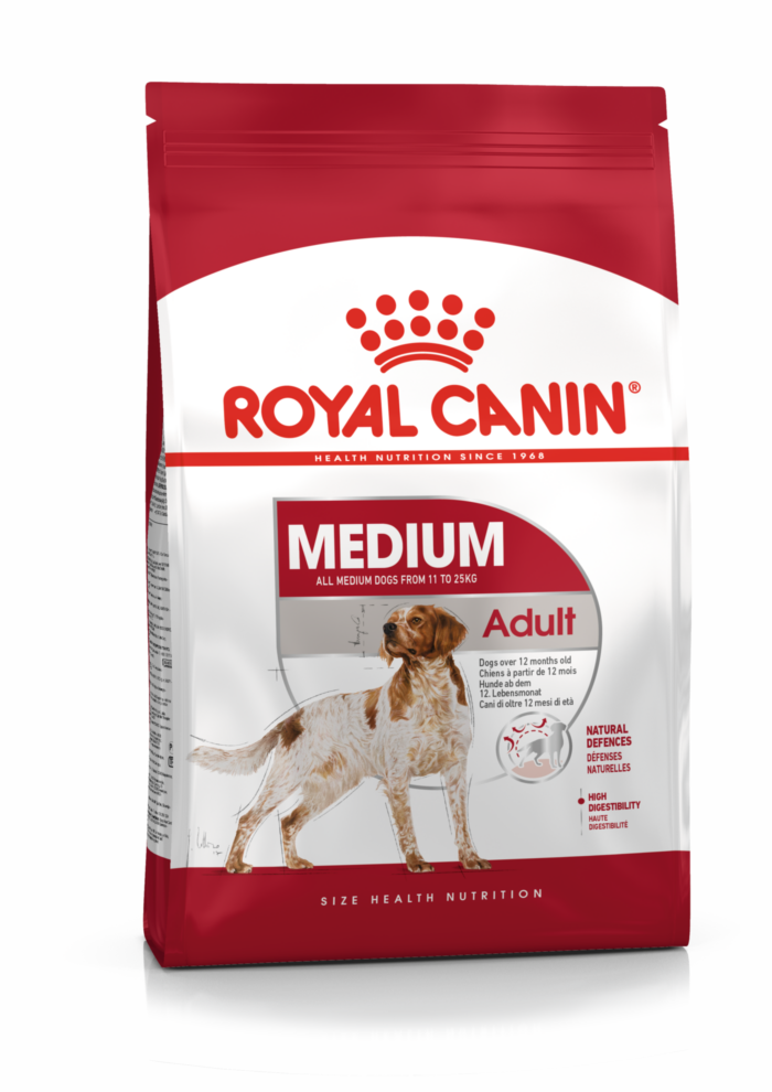 Royal Canin Adult Medium from 11 to 25 kg. Adulto medio desde 11 hasta 25 kg. 4 Kg