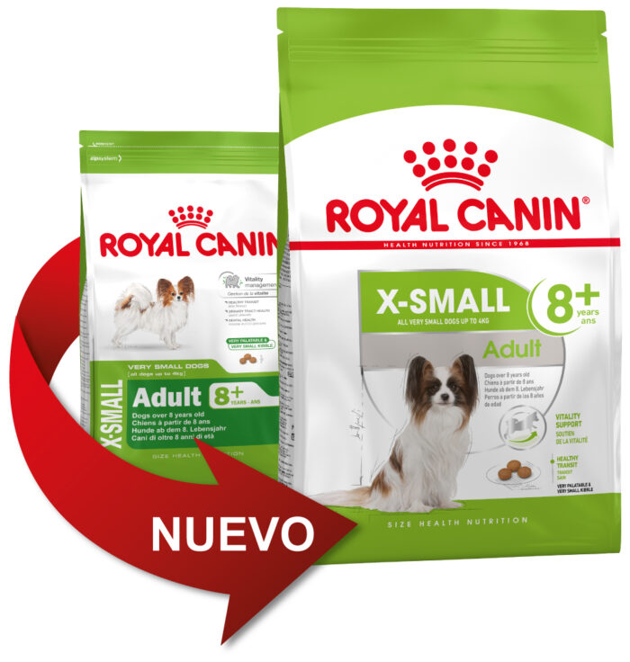 Royal Canin X-Small adult +8 yerars. Adultos +8 hasta 4 kg. 1,5kg