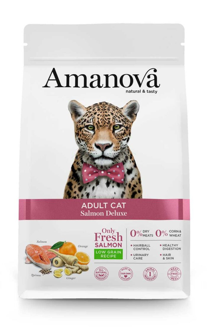 Amanova Adult Cat Salmon Deluxe. Low Grain Recipe 1.5Kg