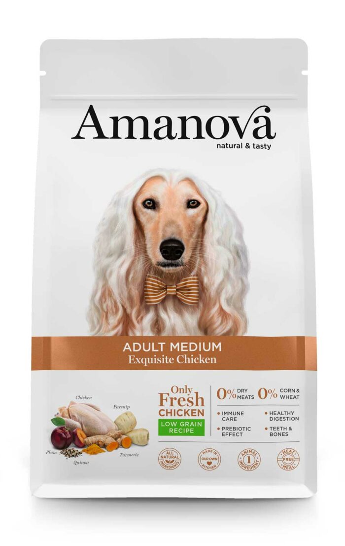 Amanova ADULT MEDIUM Exquisite Chicken. Low Grain Recipe.