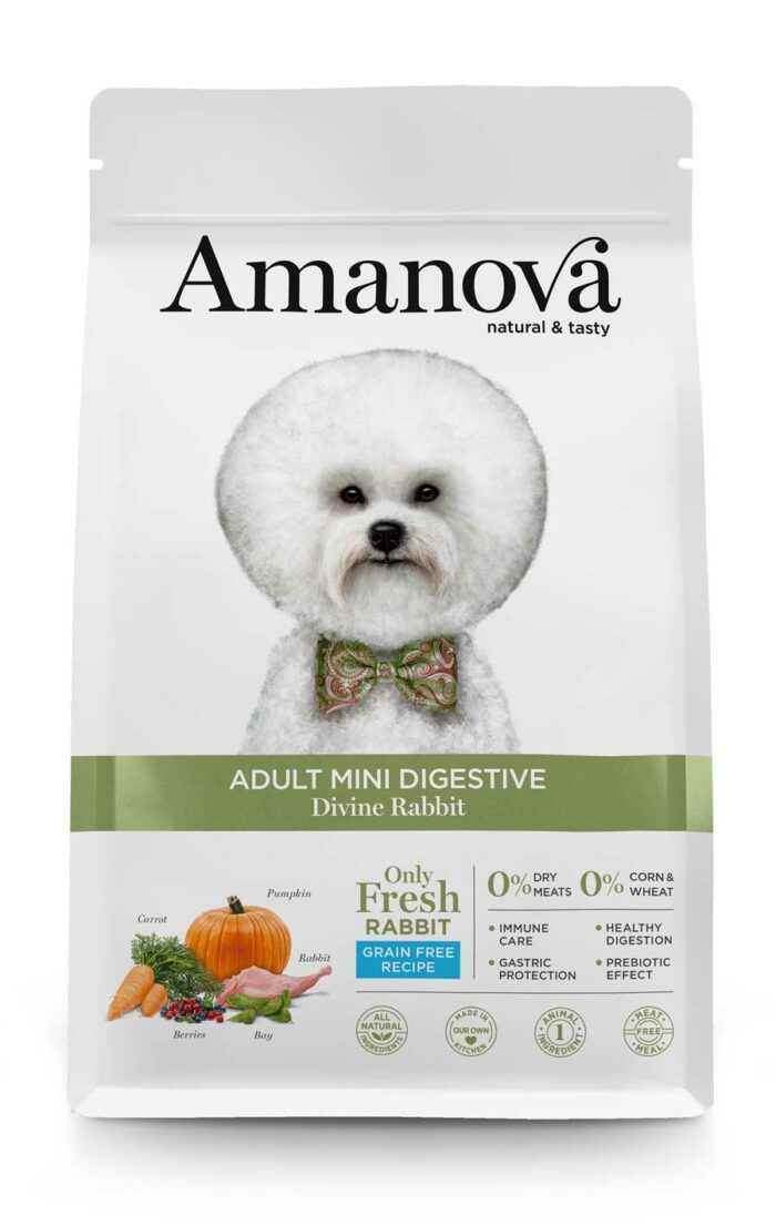 Amanova Adult mini Digestive Divine Rabbit. Grain Free.