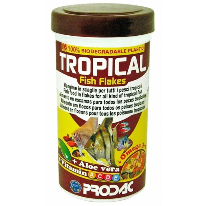 Prodac Tropical Fish Flakes. Alimento en escamas para peces de acuario