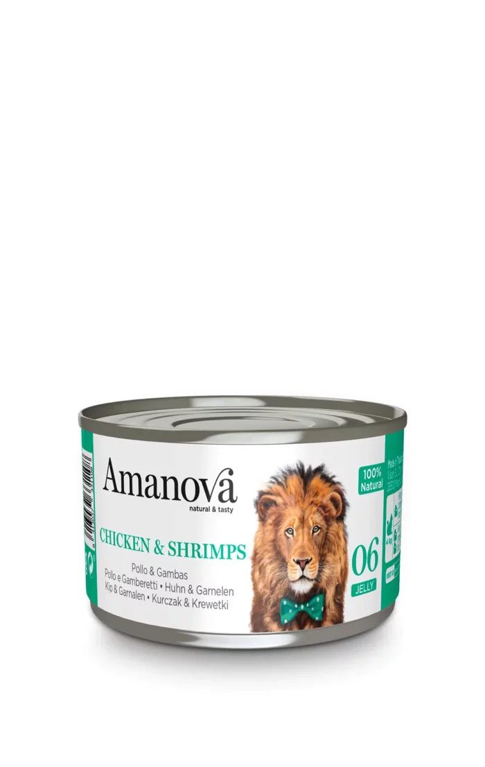 Amanova Pollo y Gambas en gelatina 70G