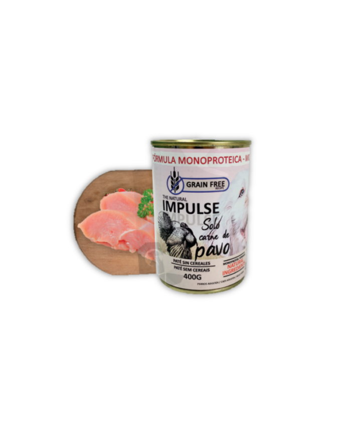 Natural Impulse Dog Pavo lata 400gr