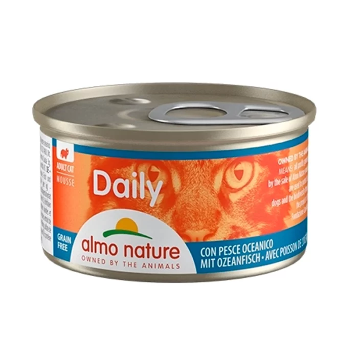 Almo Nature Daily Mousse Pescado Del Océano Lata Gato