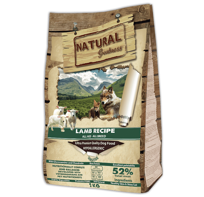 Natural Greatness Cordero Recipe para perros 10kg