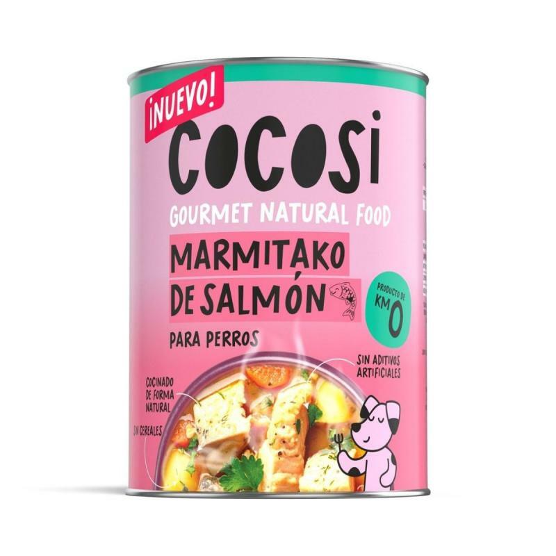 Lata Cocosi Guiso de Salmón para Perros 400G